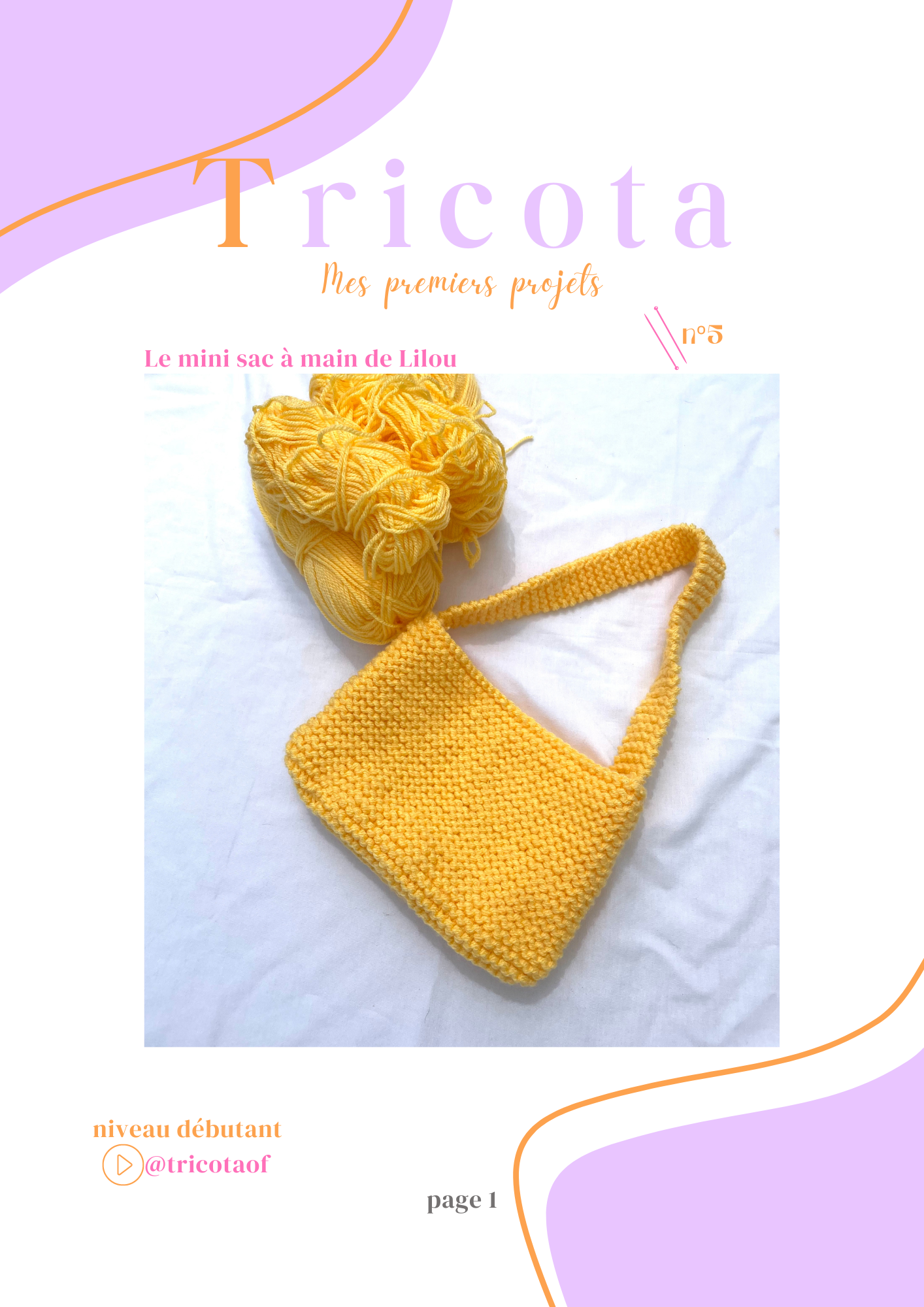 Modèle du mini sac à main Lilou