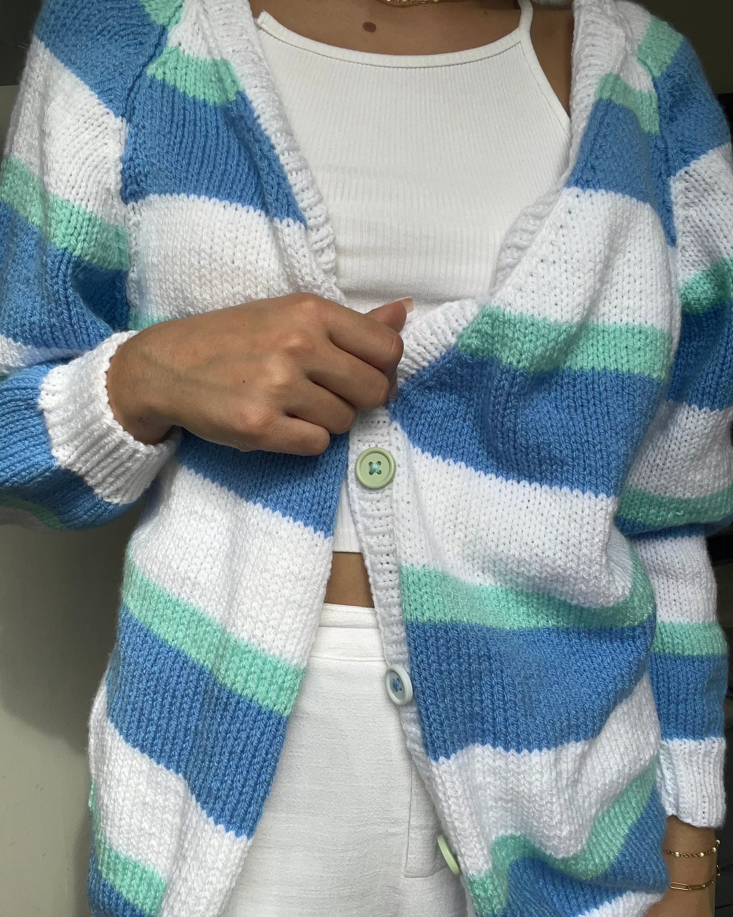 Azuria, long gilet